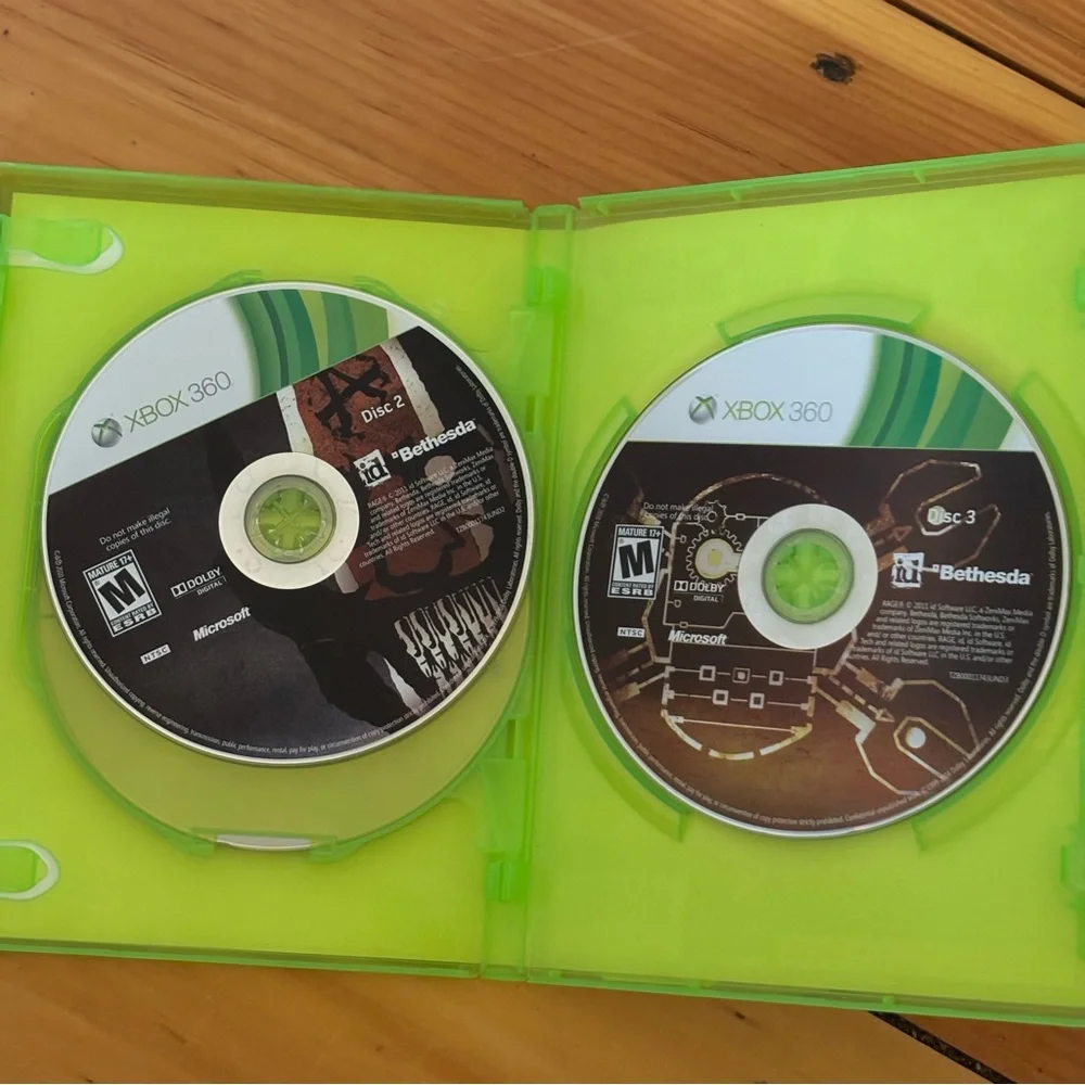 RAGE Anarchy Edition Xbox 360 Complete 3 Disc Set